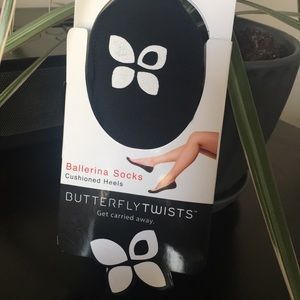 NWT ButterflyTwists Ballerina Sock w/ Cushion Heel
